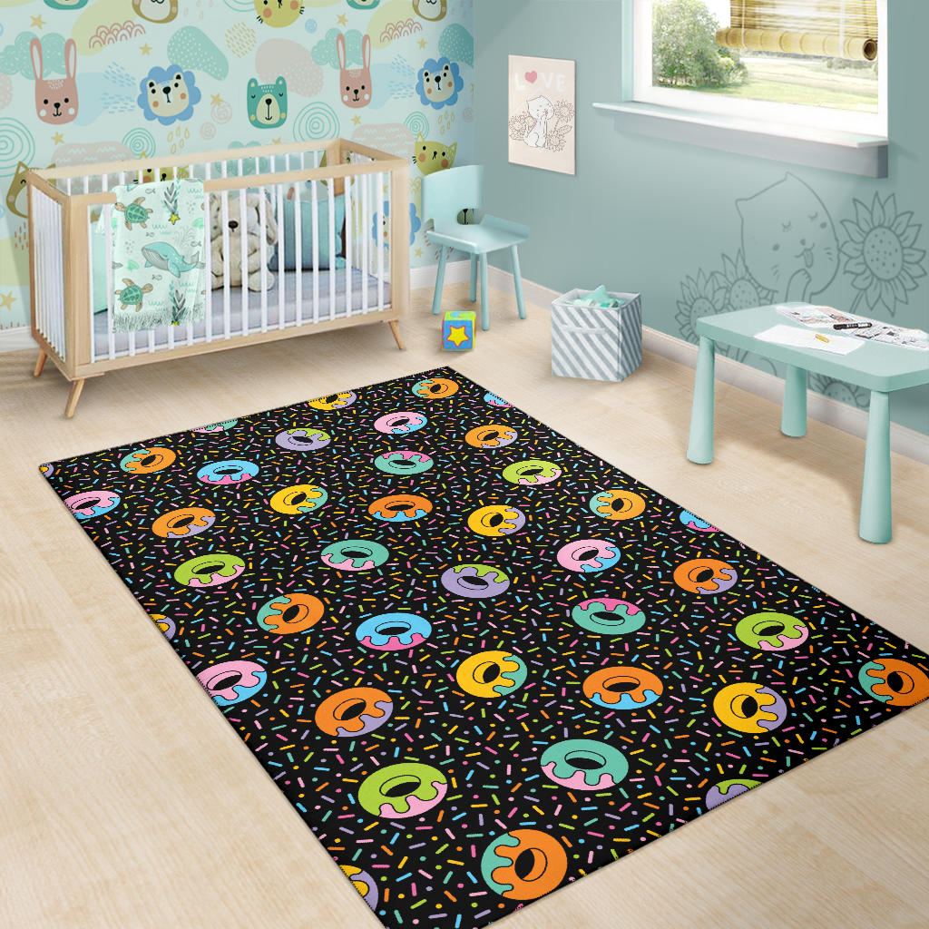Donut Pattern Print Design DN012 Area Rugs