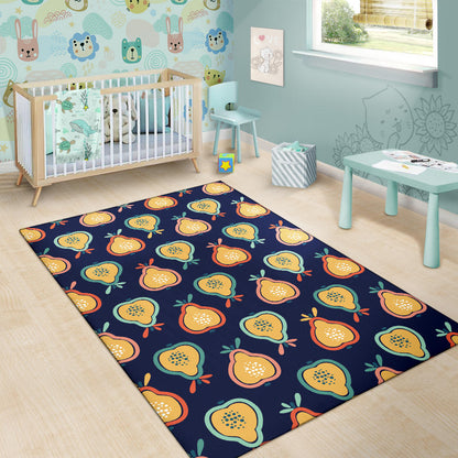 Pear Pattern Print Design PE03 Area Rugs