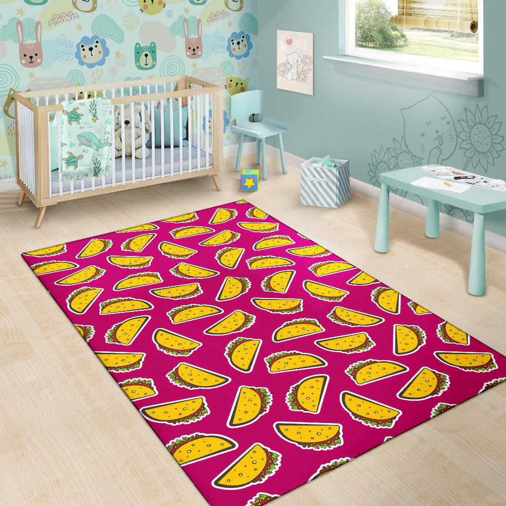 Taco Pattern Print Design TC01 Area Rugs