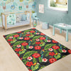 Tropical Flower Pattern Print Design TF04 Area Rugs