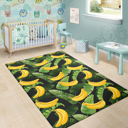 Banana Pattern Print Design BA01 Area Rugs