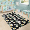 Daisy Pattern Print Design DS07 Area Rugs