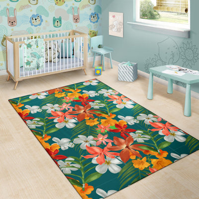 Amaryllis Pattern Print Design AL06 Area Rugs