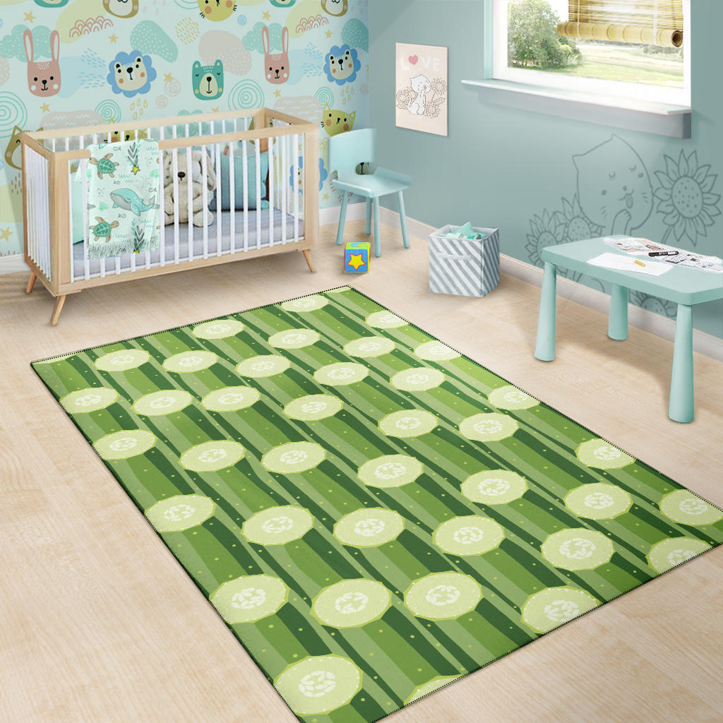 Cucumber Pattern Print Design CC03 Area Rugs