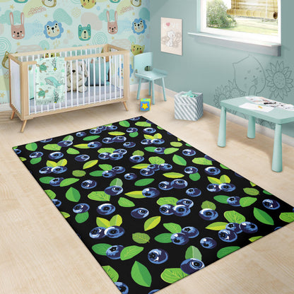 Blueberry Pattern Print Design BB03 Area Rugs