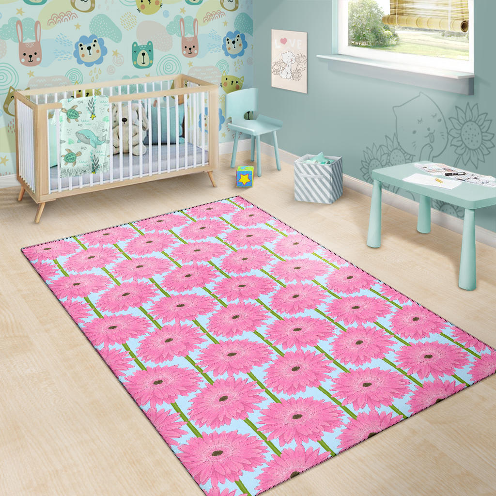 Gerberas Pattern Print Design GB01 Area Rugs