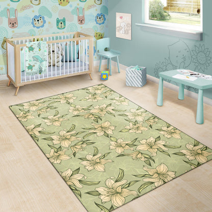 Lily Pattern Print Design LY06 Area Rugs