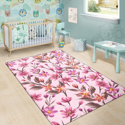 Summer Floral Pattern Print Design SF09 Area Rugs