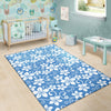 Hibiscus Pattern Print Design HB09 Area Rugs