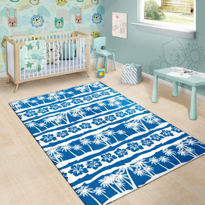 Hawaiian Themed Pattern Print Design H021 Area Rugs