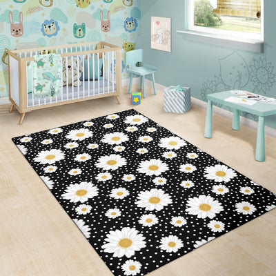 Daisy Pattern Print Design DS02 Area Rugs