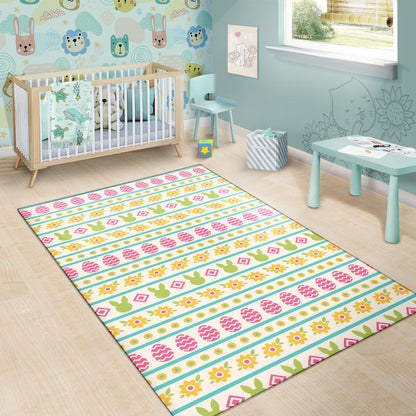 Easter Eggs Pattern Print Design RB016 Area Rugs