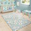 Daisy Pattern Print Design DS012 Area Rugs