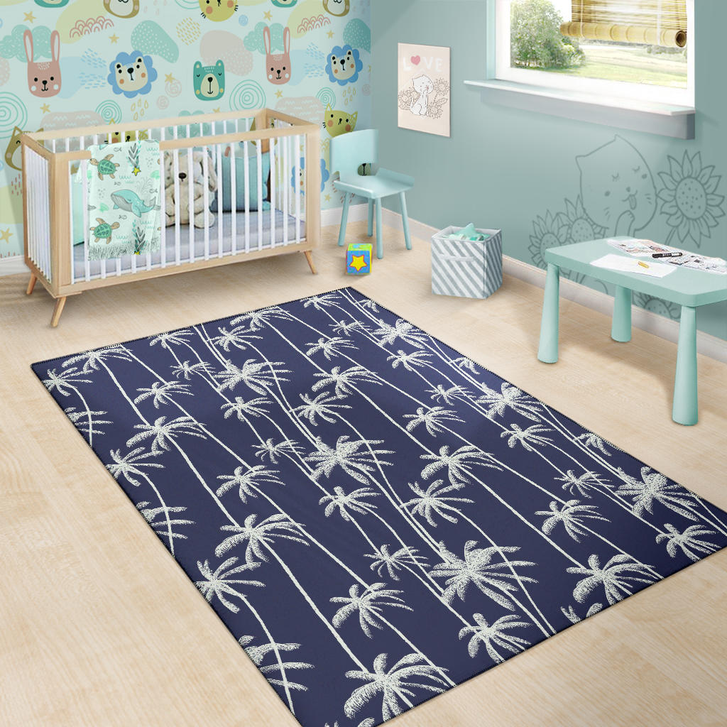 Palm Tree Pattern Print Design PT06 Area Rugs