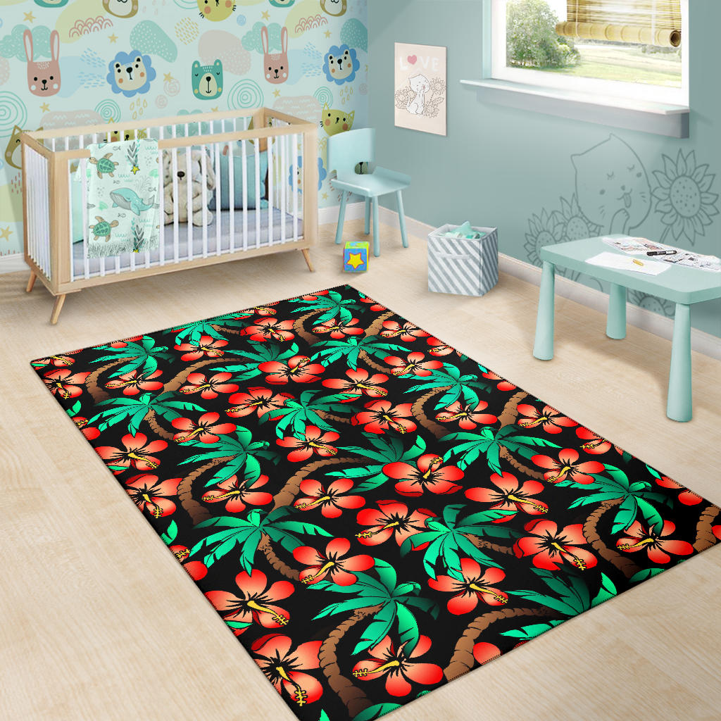 Hawaiian Themed Pattern Print Design H022 Area Rugs