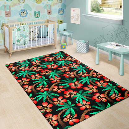 Hawaiian Themed Pattern Print Design H022 Area Rugs