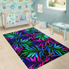 Tropical Flower Pattern Print Design TF010 Area Rugs