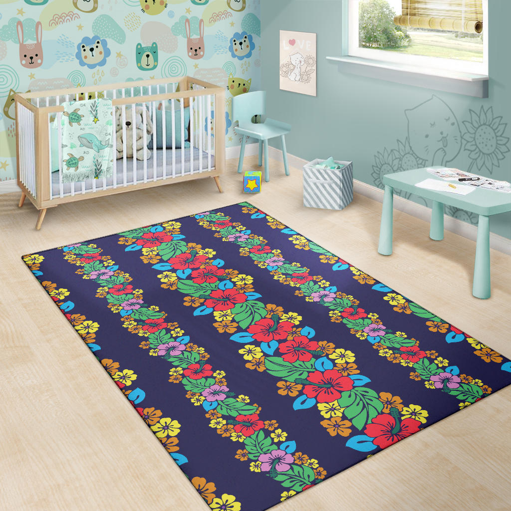 Hawaiian Themed Pattern Print Design H03 Area Rugs