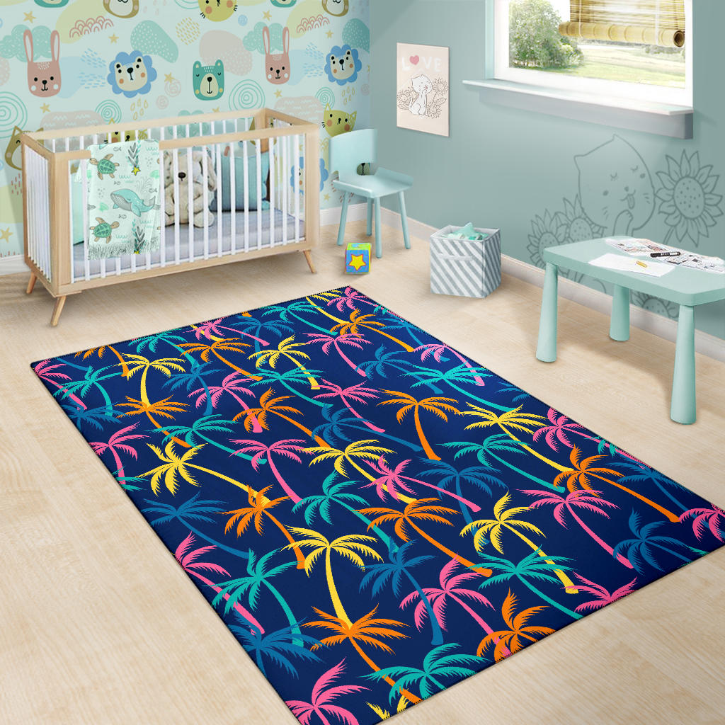 Palm Tree Pattern Print Design PT013 Area Rugs
