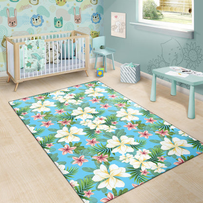 Plumeria Pattern Print Design PM028 Area Rugs