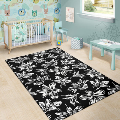 Amaryllis Pattern Print Design AL04 Area Rugs