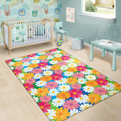 Daisy Pattern Print Design DS05 Area Rugs