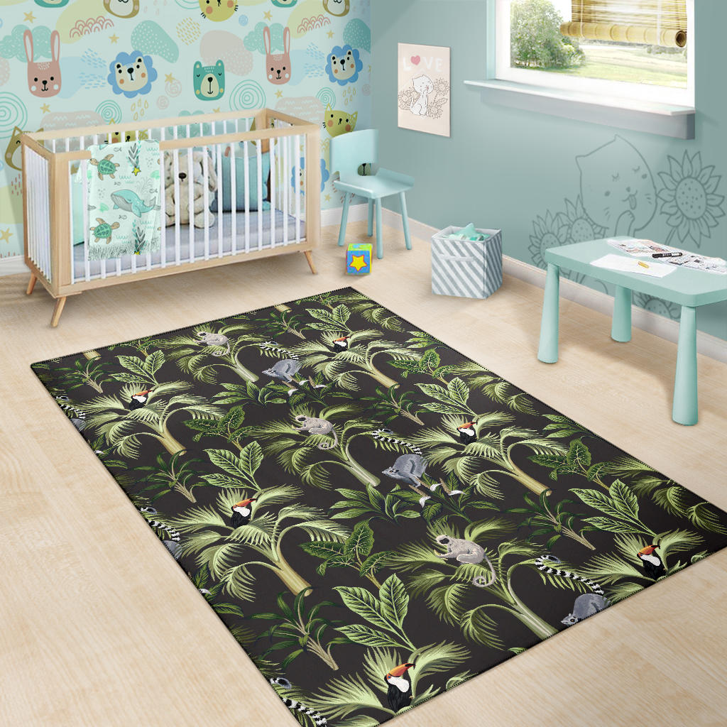 Rainforest Pattern Print Design RF05 Area Rugs