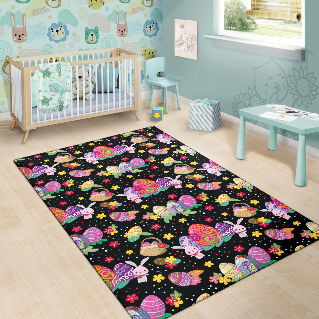Easter Eggs Pattern Print Design RB06 Area Rugs