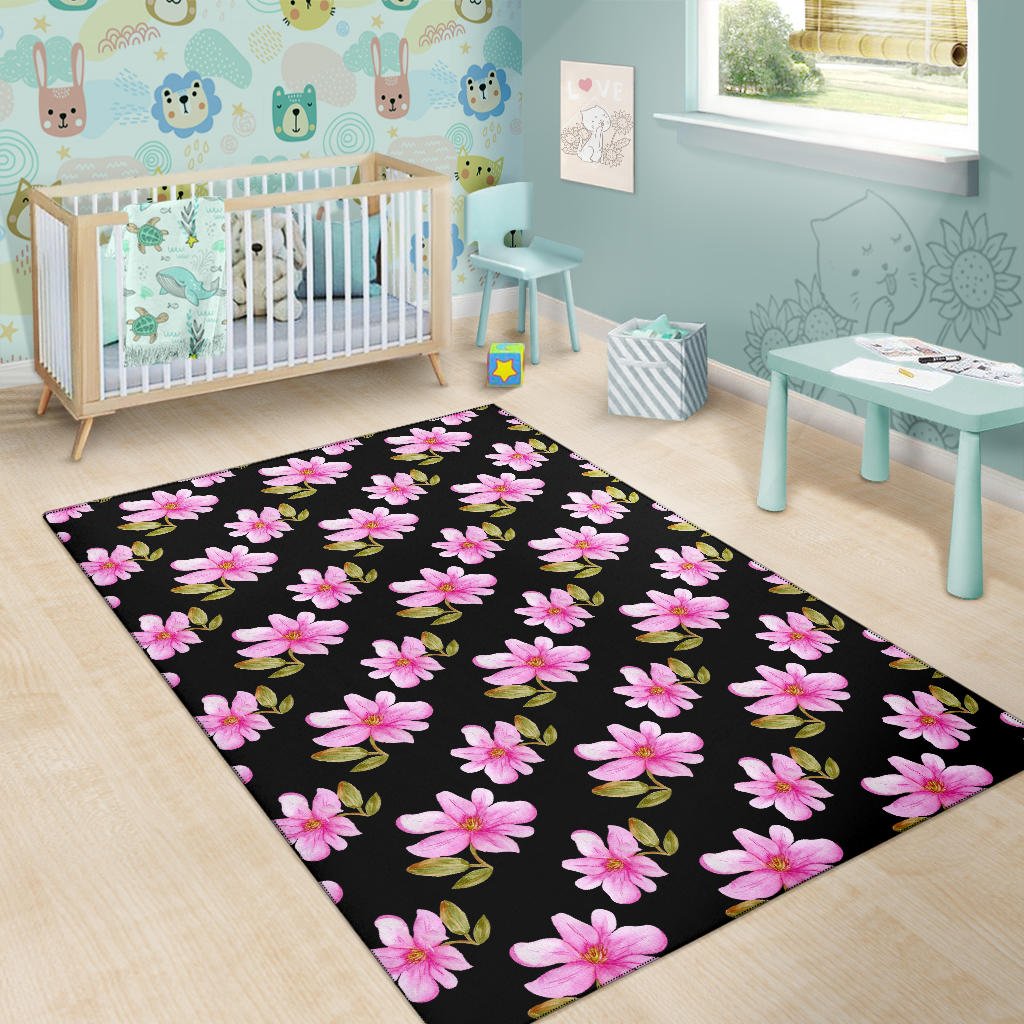 Magnolia Pattern Print Design MAG06 Area Rugs