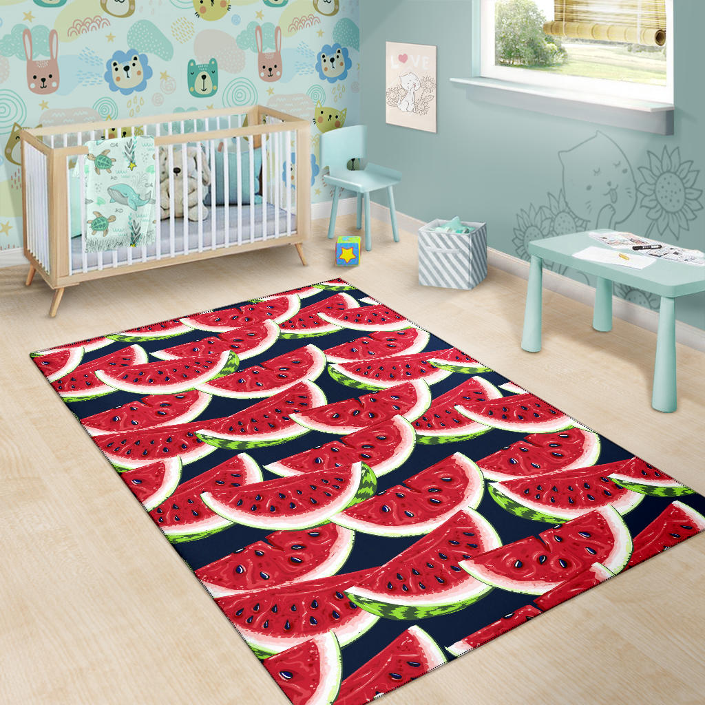 Watermelon Pattern Print Design WM011 Area Rugs