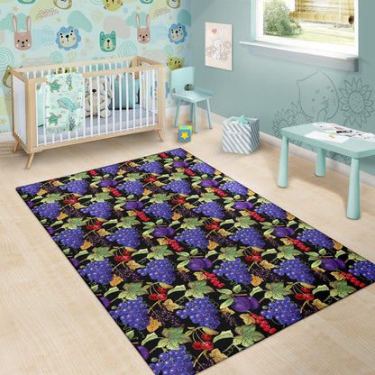 Grape Pattern Print Design GP05 Area Rugs