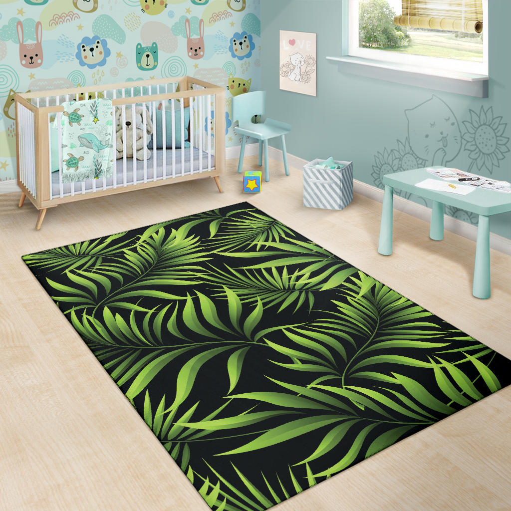Palm Leaves Pattern Print Design PL07 Area Rugs