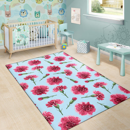 Carnations Pattern Print Design CN01 Area Rugs