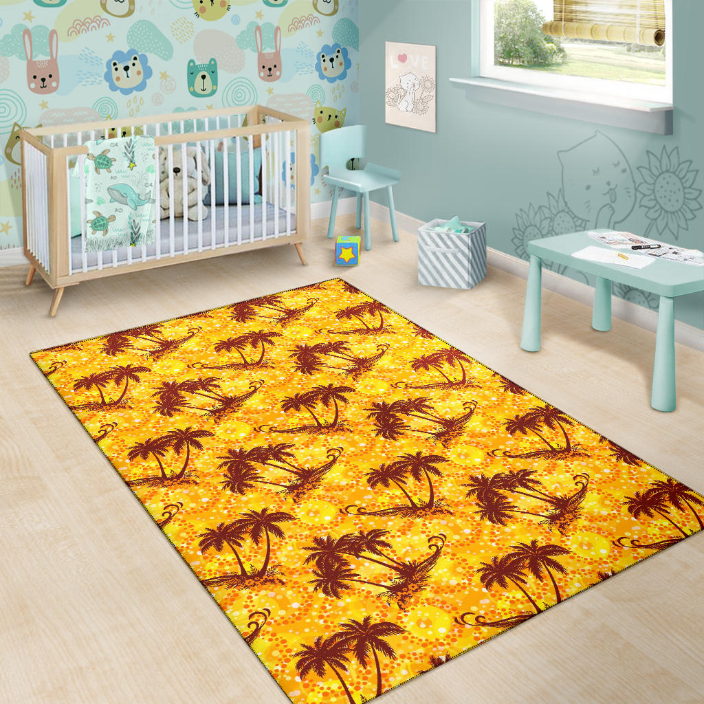 Palm Tree Pattern Print Design PT012 Area Rugs