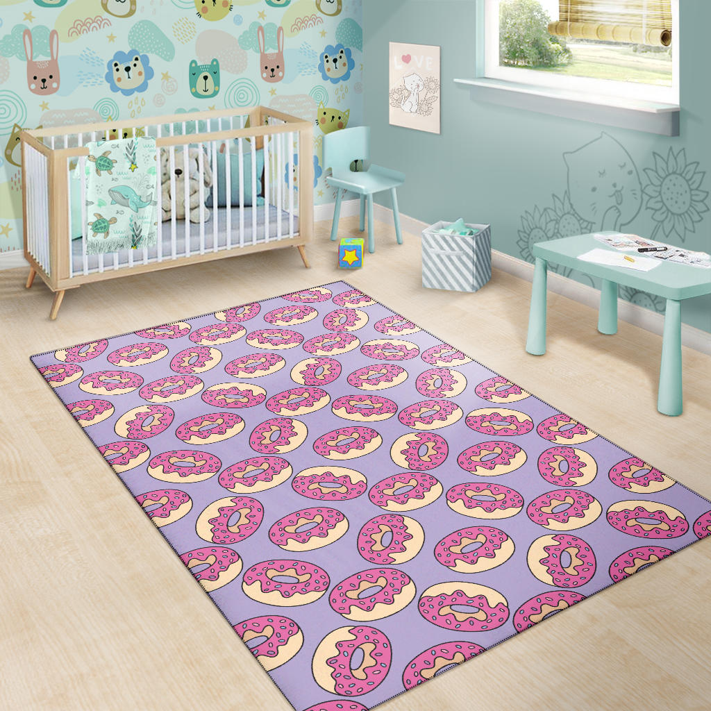 Donut Pattern Print Design DN015 Area Rugs