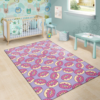Donut Pattern Print Design DN015 Area Rugs