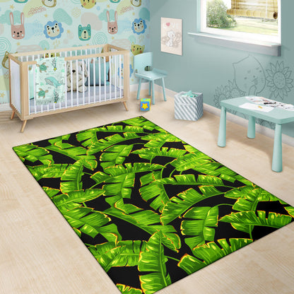 Banana Leaf Pattern Print Design BL06 Area Rugs