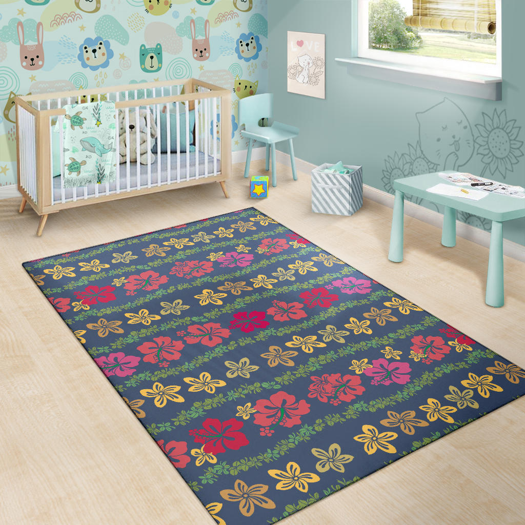Hawaiian Themed Pattern Print Design H018 Area Rugs