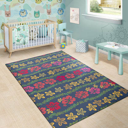 Hawaiian Themed Pattern Print Design H018 Area Rugs