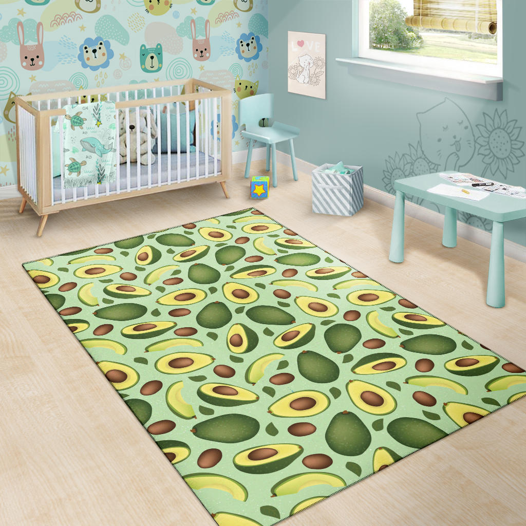 Avocado Pattern Print Design AC01 Area Rugs