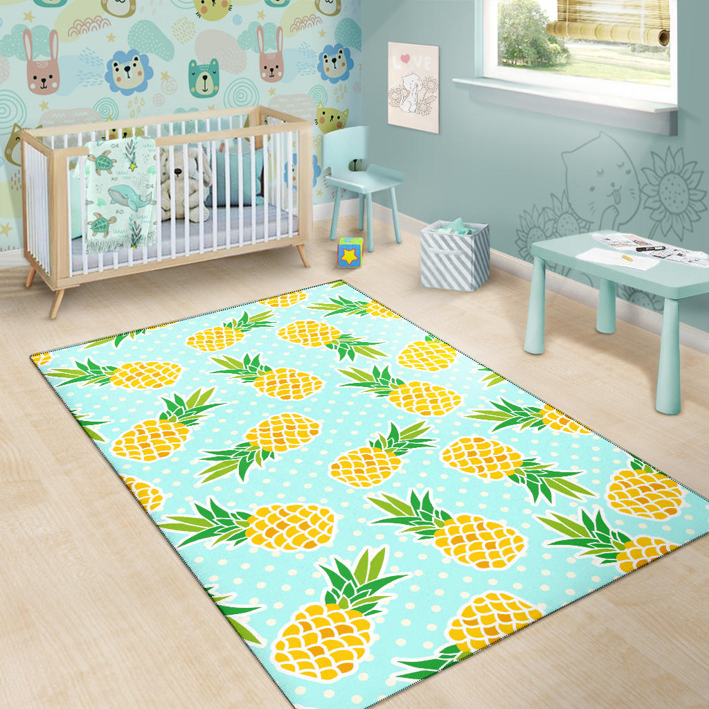 Pineapple Pattern Print Design PP01 Area Rugs