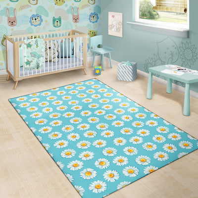 Daisy Pattern Print Design DS03 Area Rugs