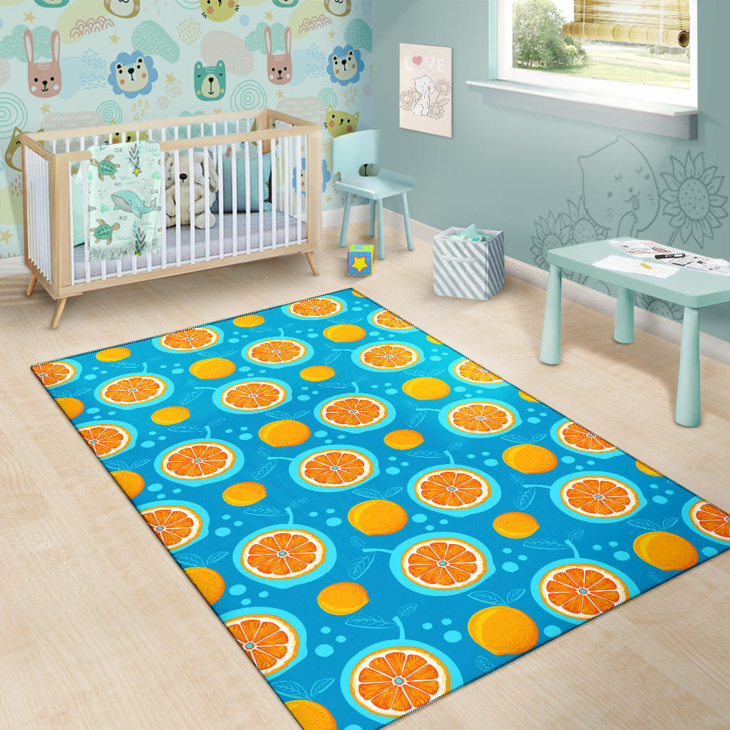 Grapefruit Pattern Print Design GF03 Area Rugs
