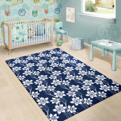 Daffodils Pattern Print Design DF09 Area Rugs