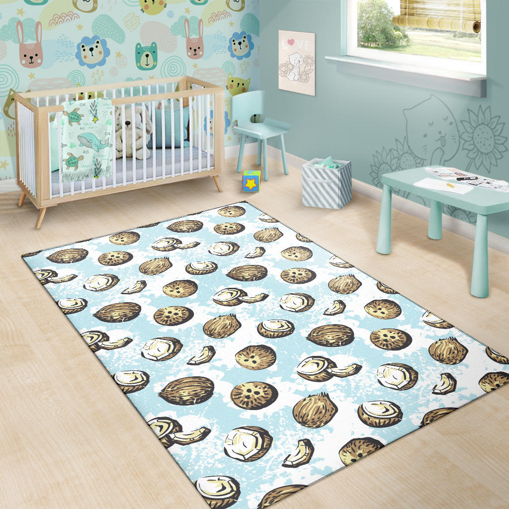 Coconut Pattern Print Design CN01 Area Rugs