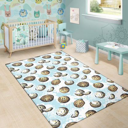 Coconut Pattern Print Design CN01 Area Rugs