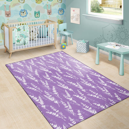 Lavender Pattern Print Design LV08 Area Rugs