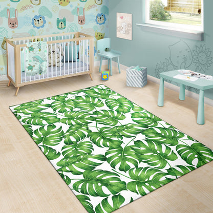 Palm Leaves Pattern Print Design PL08 Area Rugs