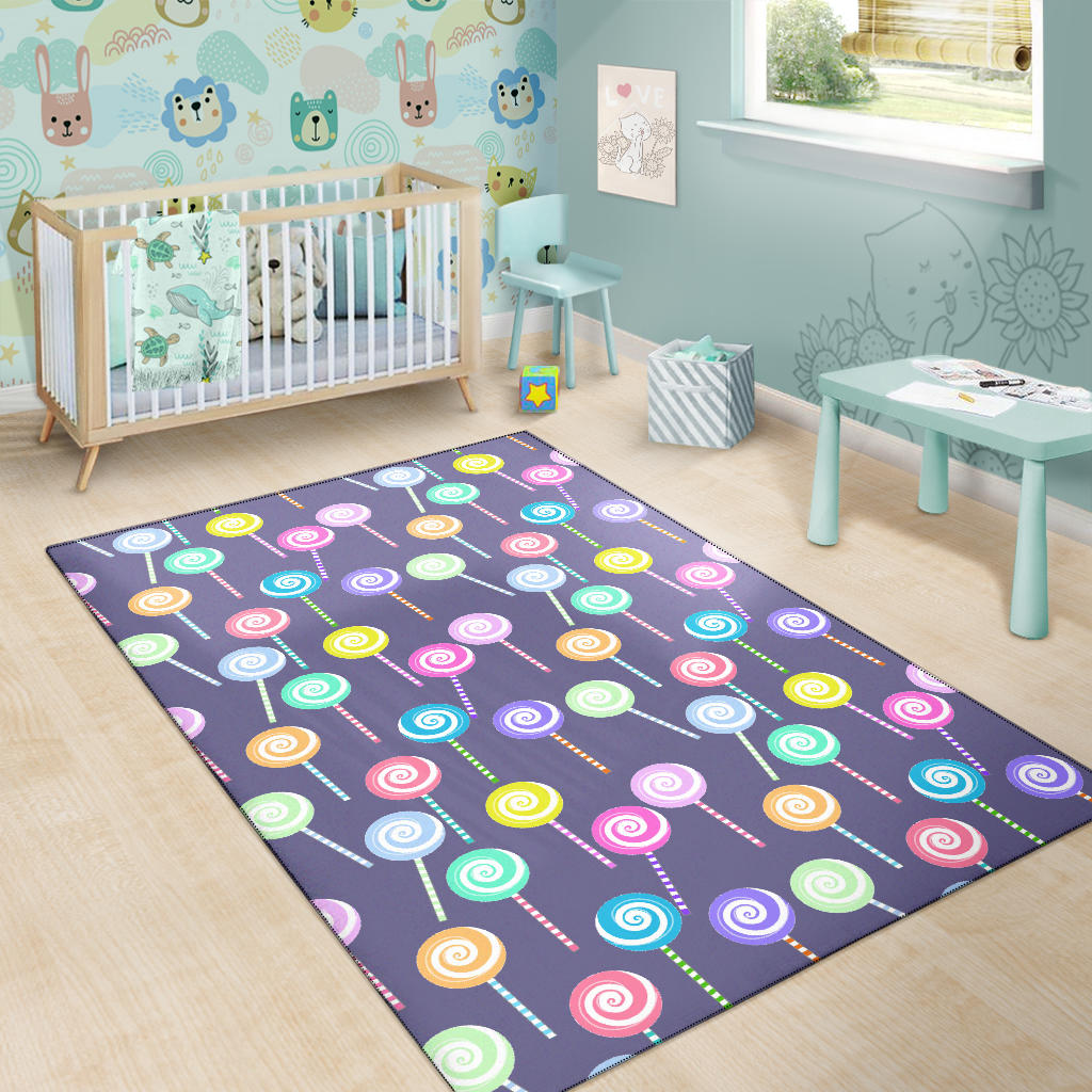 Lollipop Pattern Print Design LL03 Area Rugs