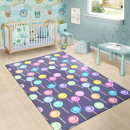 Lollipop Pattern Print Design LL03 Area Rugs